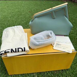 NWT Fendi First Small Mint Green